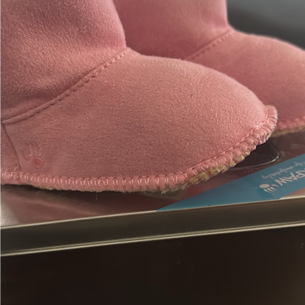 BearPaw Pink Kids Slippers